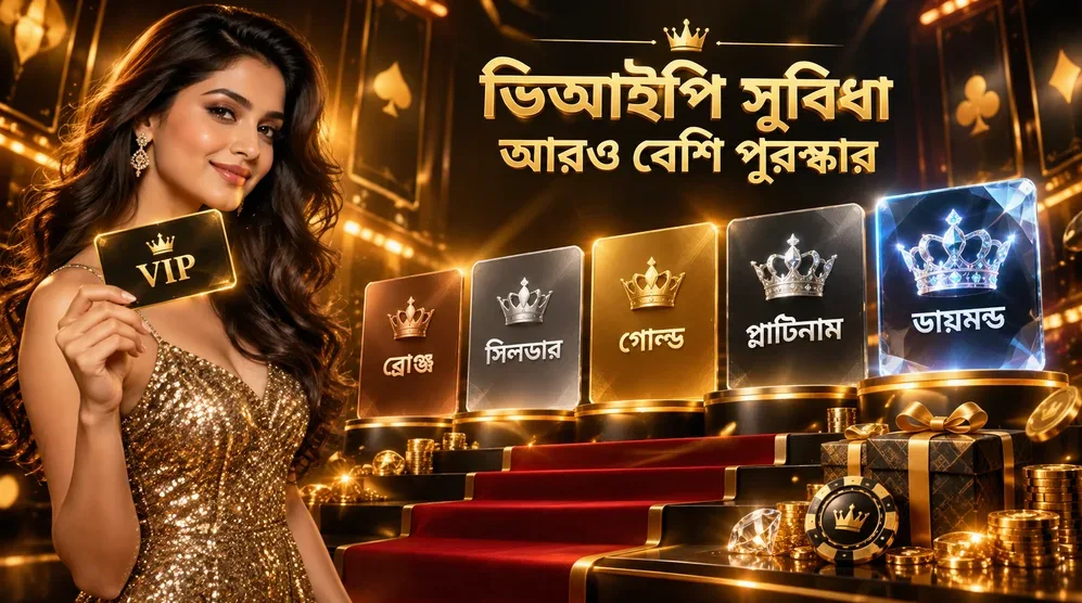 ভিআইপি লেভেলের সোনালি কার্ড ও পুরস্কার